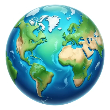 planet earth with a bite taken out like an apple sticker