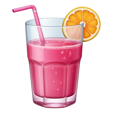 Make a glass of pink juice  sticker