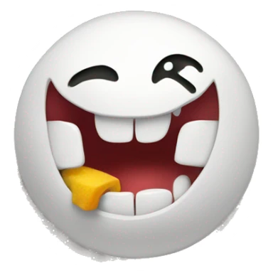 Graphically spell the word “Chomp!” sticker