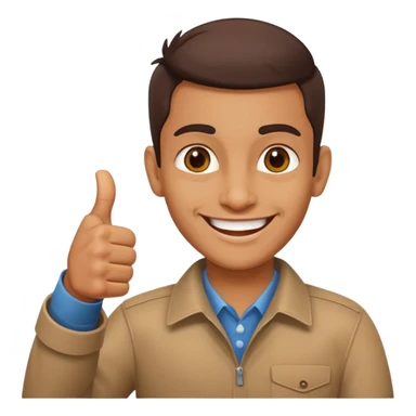 Indian with thumbs up sticker
