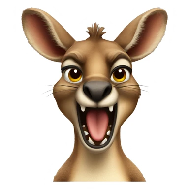 angry Kangaroo sticker