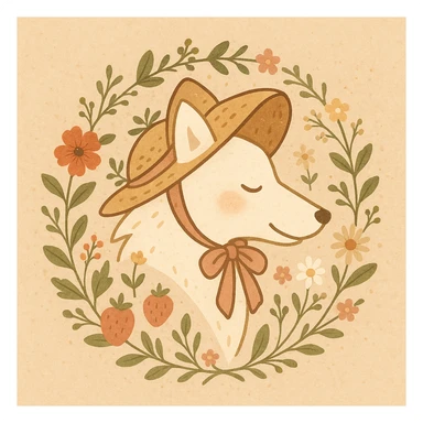 Give the Overwolf logo a cute cottagecore makeover sticker