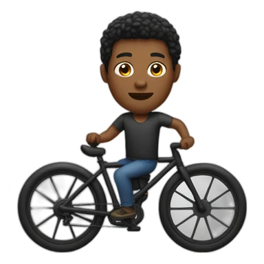 black-man-on-bike sticker