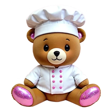 quiero un oso

Mejillas rosadas

Sprinkles en forma de estrellitas

Patitas pequeñas y redonditas

Un gorrito de chef mini

Expresiones cambiantes (feliz, sorprendido, emocionado) sticker