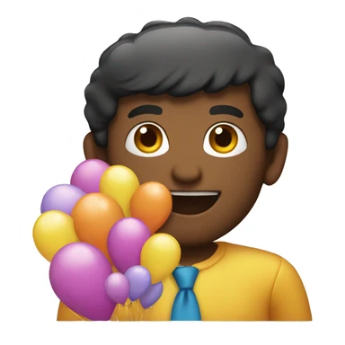 1 birthday ballon  sticker