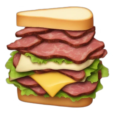 Pastrami sandwich sticker