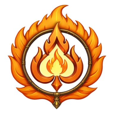 Wiz 101 casting sigil  inspired fire magic  sticker