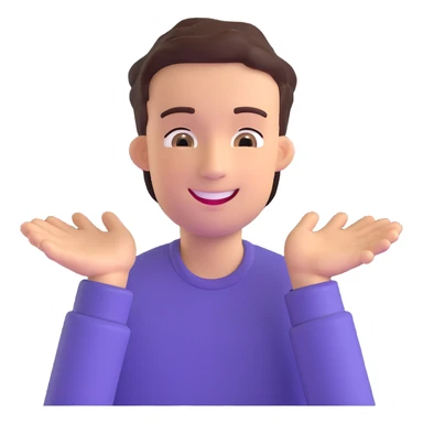 happy young man, cheerful expression sticker
