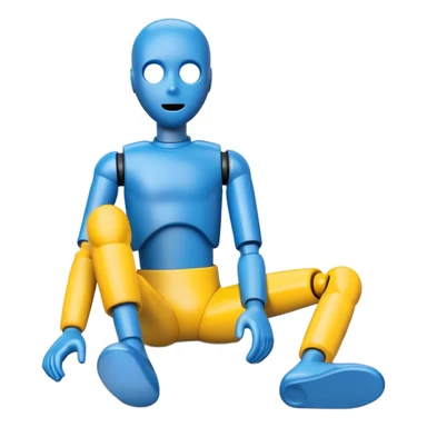 blue crash test dummy sticker