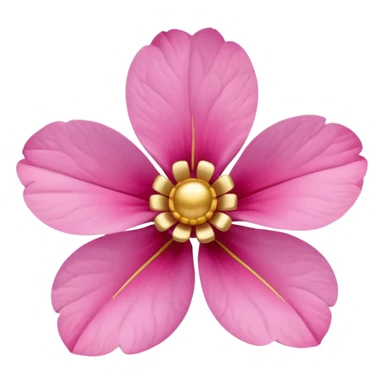 a pink flower wearing earrings sticker