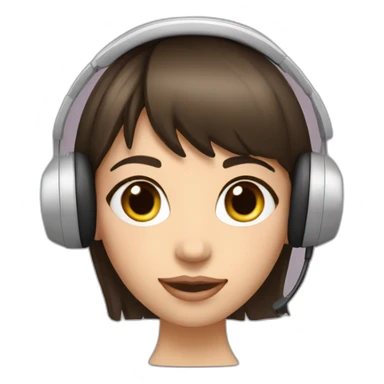 brunette-girl-with-bangs-har-sales-call-with-headset sticker