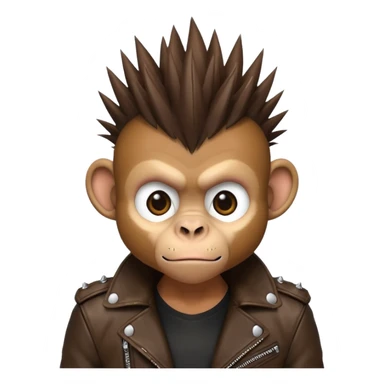 punk monkey sticker