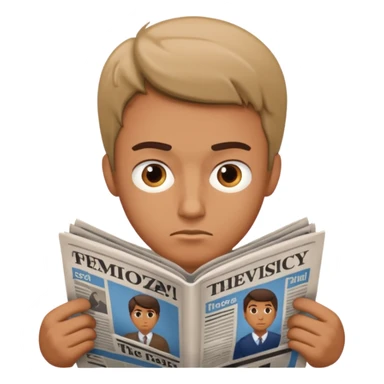 read paper with no rection man sticker