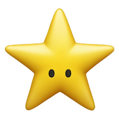 A yellow star with legs, walking sticker