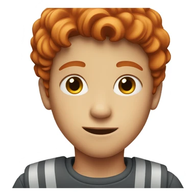 red-haired boy sticker