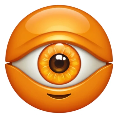 Ojo turco color naranja sticker