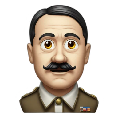 Adolf Hitler clown nice sticker