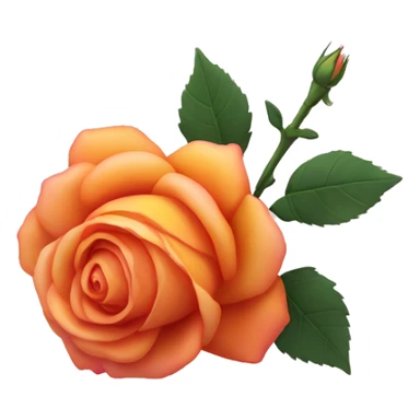 Sunset rose sticker