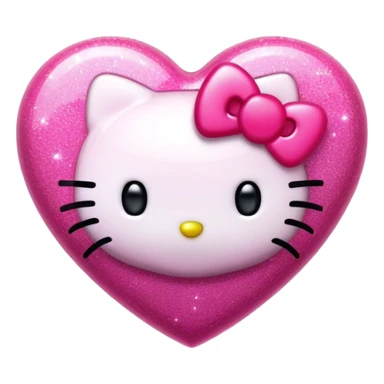 Hello kitty heart  sticker