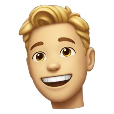 solo smile cat boy munch sticker