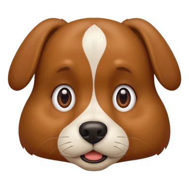 A confused dog, tilted head  sticker