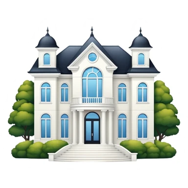 A big white luxerius house sticker