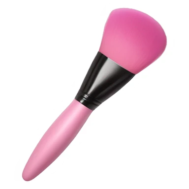 Big Makeup brush light pink sticker