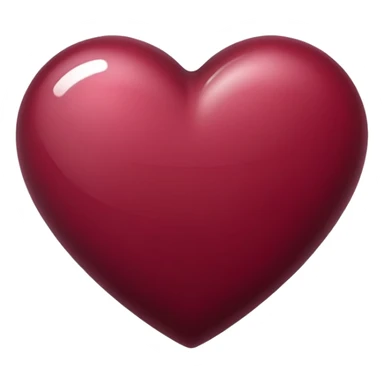 Burgundy heart sticker