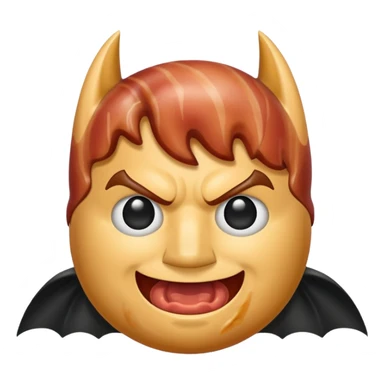 Bacon like a batman emoji sticker