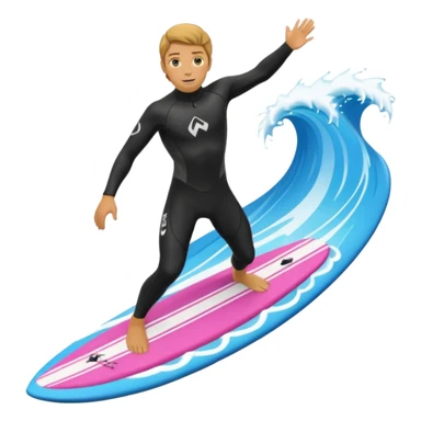 wake surfer sticker