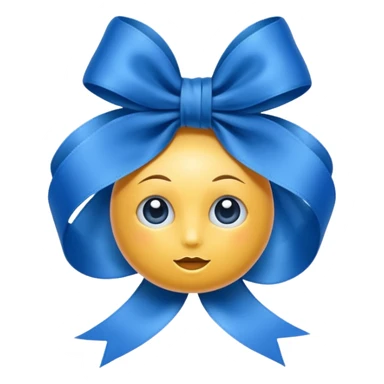 Eyeroll with ribbon sticker