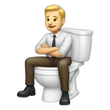 g-man on toilet sticker