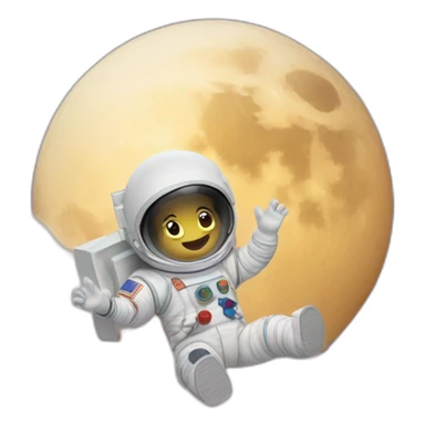 take me to the moon and back sticker