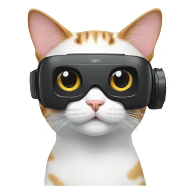 A cat with vr sticker