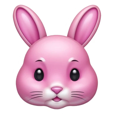  crystallized bunny pink sticker
