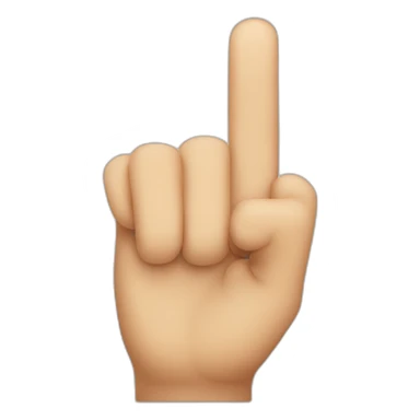 one finger pointed up sticker