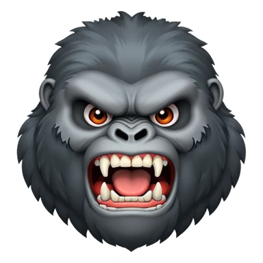 Angry gorilla sticker