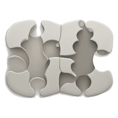 Matching two puzzle pieces  sticker