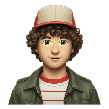 Stranger things dustin sticker
