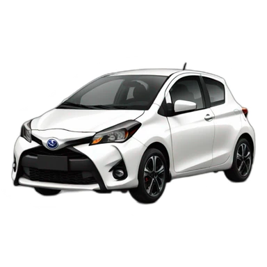 White Toyota GR Yaris MY2022 sticker