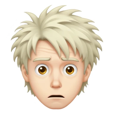 Confused weird guy sticker