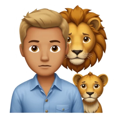 A man wanting to buy a lion.

 sticker