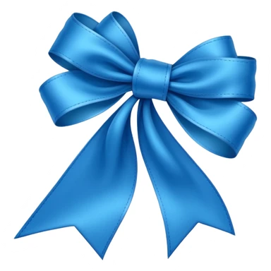 sky blue ribbon sticker