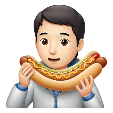 Chinese eating dog sticker