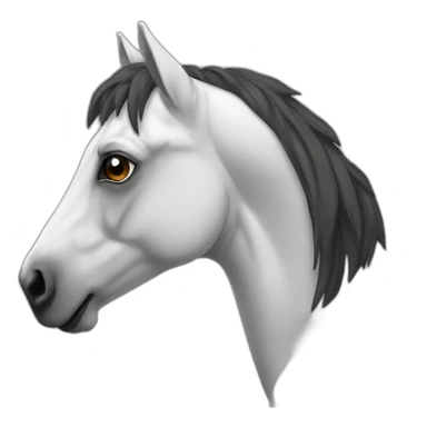 Un cheval sur un chien sticker