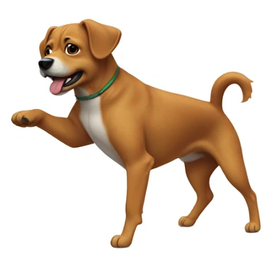 Dog doing the dance move called the dougie  sticker