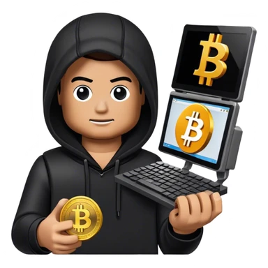 lego homme hackeur bitcoin sticker