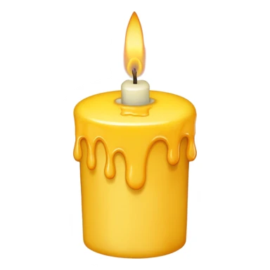 yellow birthday candle sticker