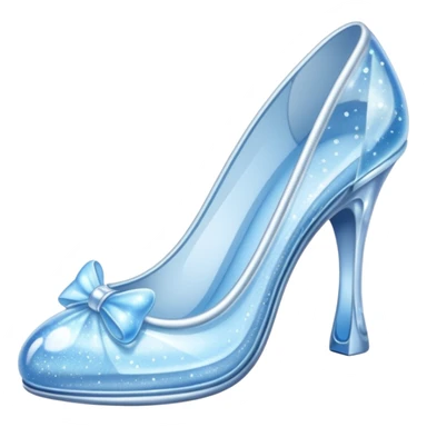 Cinderella glass shoes sticker