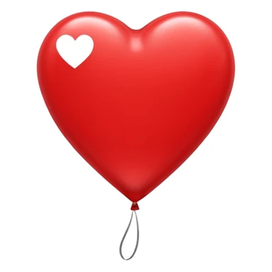 Roter Herzluftballon fliegt davon sticker